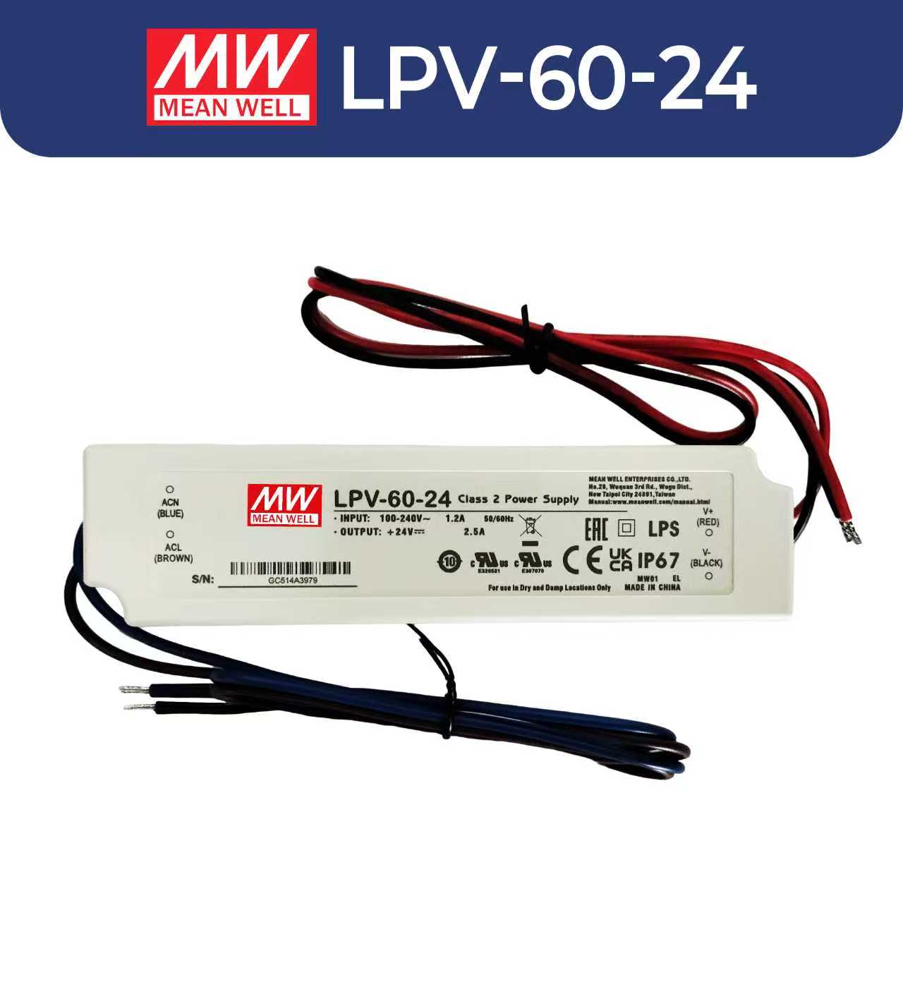 Meanwell LPV Series LED Driver